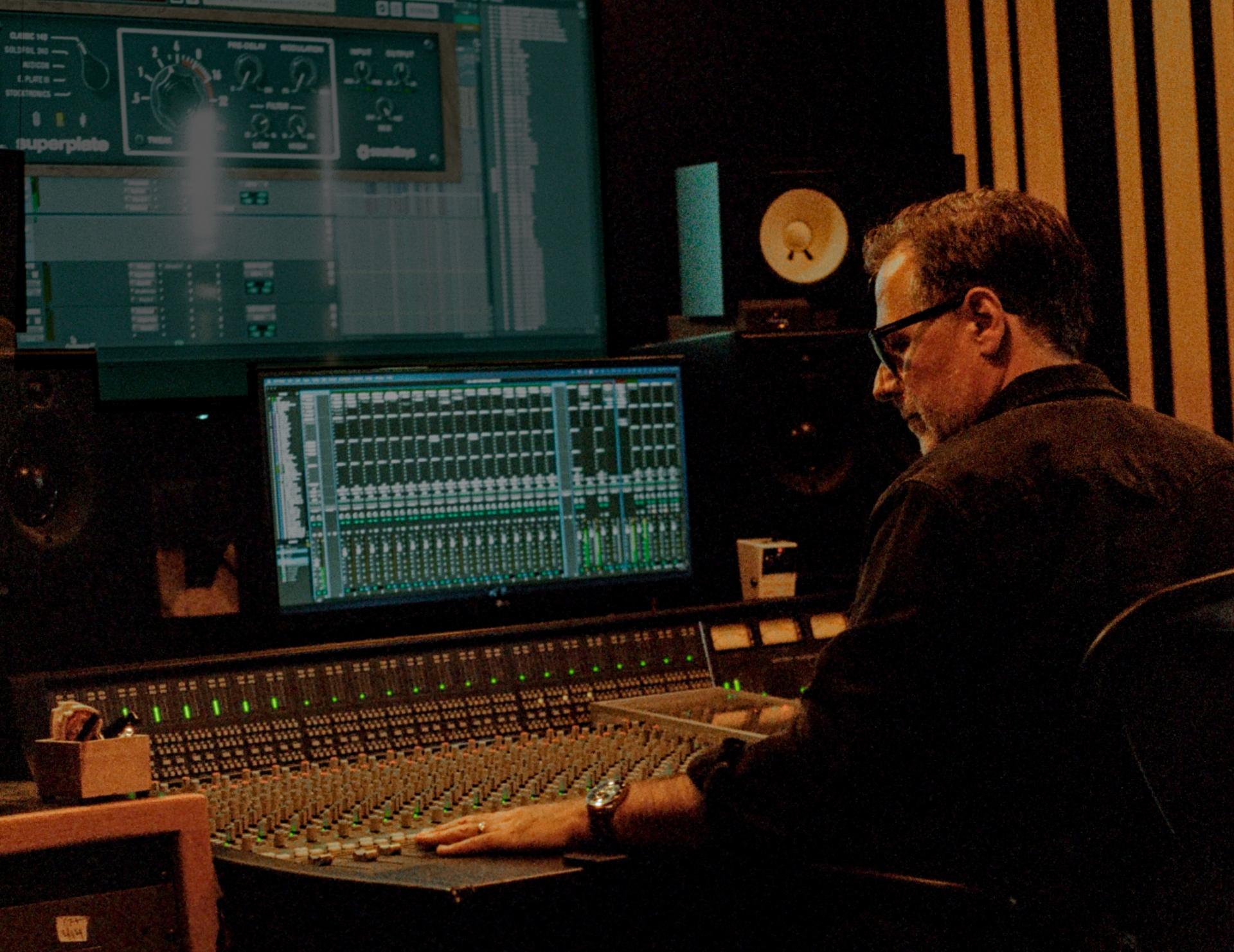 Greg Collins is a Grammy Award–winning producer, engineer, mixer, &amp; musician with a career spanning influential albums, hit singles, film and television scores, and large-scale live productions. His credits include work with Red Hot Chili Peppers, U2, No Doubt, Gwen Stefani, KISS, System Of A Down, and many others, earning a Grammy Award for his work as mix engineer on U2’s How To Dismantle An Atomic Bomb. Now based in Nashville, Collins continues to produce and mix acclaimed projects, design world-class recording studios, and mentor the next generation of music professionals.